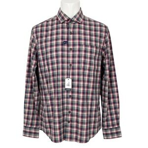 NEW johnnie-O Hangin Out Plaid Button Down Shirt Long Sleeve Mens Medium - CJ